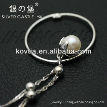 Unique design pearl pendant jewelry 925 sterling sliver chain necklace